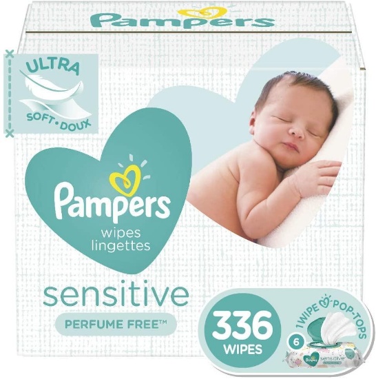 Baby Wipes, Pampers Sensitive Water Based Baby Diaper Wipes - $10.23 MSRP