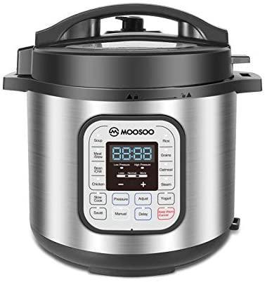 MOOSOO 12-in-1 Electric Pressure Cooker 6 Quart | Proxibid