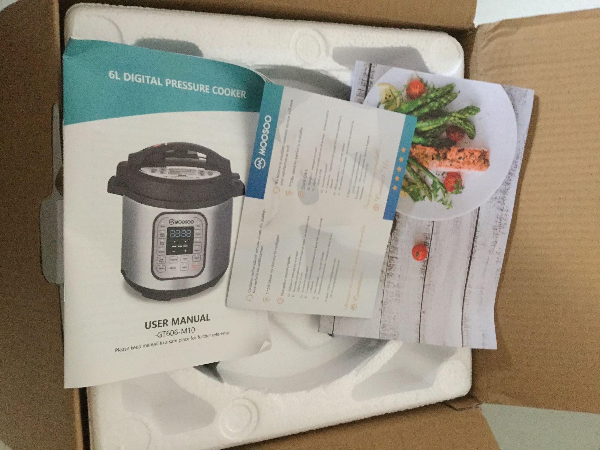 MOOSOO 12 in 1 Electric Pressure Cooker 6 Quart Proxibid