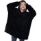 Pro Maison Blanket Hoodie with Big Pocket, Sherpa Lined Oversized Hoodie, Hooded Blanket Sweatshirt