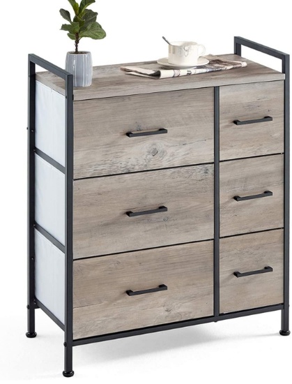 Linsy Home Drawer Dresser,Industrial Wide Storage Tower...LS200E4-A - $108.99 MSRP