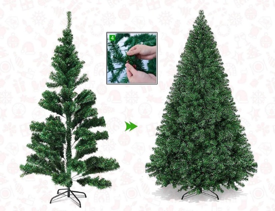 U-miss 7.5ft Artificial Holiday Christmas Tree for Home, Office, Party Decoration, more than 1,450