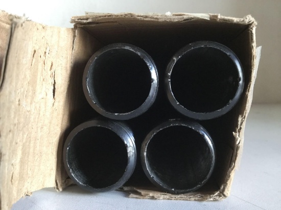 Geil Space 4 Pack 1" Pre-cut Metal Pipes 1" x 30", Black