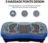 Jufit Fitness Vibration Plate Exercise Equipment Whole Body Shape (Color: Blue) - $179.99 MSRP