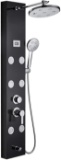ROVOGO Stainless Steel Shower Panel Tower System, Black