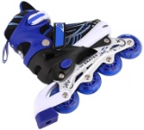 WeSakte Inline Skates for Children,Boys,Girls Adjustable Roller Skates Children Blue XMBT-8803