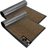 Gorilla Grip Original Low Profile Rubber Door Mat, 35x23, Pack of 2 (840029633786) - $34.99 MSRP
