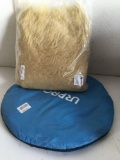 URPRO Instant Automatic Pop Up Camping Tent/Poly-Filled Mongolian Lamb Fur Throw Pillow