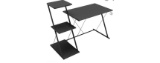 Bestier Computer Desk with 3-Tier Open Shelf