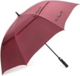 G4Free 54 Inch Automatic Open Golf Umbrella (Wine Red) $19.54 MSRP; Tension Curtain Rod (Silver)