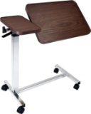 Vaunn Medical Deluxe Tiltable Overbed Bedside Table with One-Touch Height Adjustment $59.99 MSRP