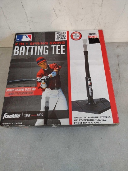 Franklin Sports 2-in-1 Spring Swing Batting Tee