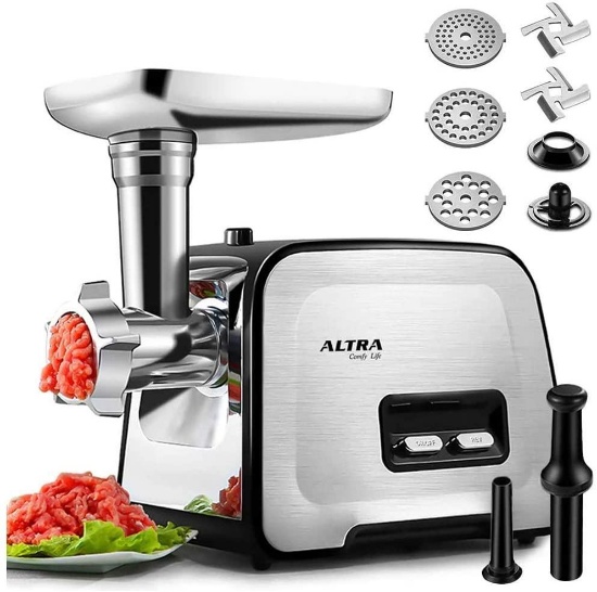 Powerful ALTRA Electric Food Meat Grinder, Heavy Duty Multifunction Meat Mincer - $89.99 MSRP