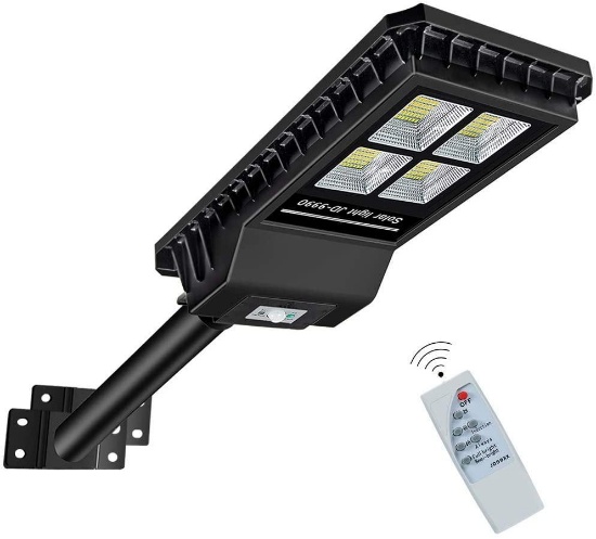 RuoKid Solar Street Light Outdoor Lamp, 432 LEDs IP65 55000mAH Dusk to Dawn High Bright $129.00 MSRP