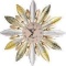 Ghytdf Large Decorative Wall Clock, 23? Inch D Oversized Retro Metal Leaf Roman Numeral Country