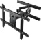PERLESMITH Full Motion TV Wall Mount for 37-80 Inch Flat Curved TVs with Smooth Tilts Swivel