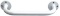 DMI White Powder-Coated Steel Grab Bar for Bath and Shower Safety, 18 Inches