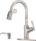 APPASO Pull Down Kitchen Faucet With Magnetic Docking Sprayer Stainless Steel Brushed Nickel, Single