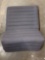 Foldout Triangle Thai-Cushion Floor-Seat With Back-Rest TV Pillow, Grey