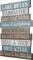 Lake Rules Wooden Sign Rustic Vintage Primitive Lake House Home Decor Sign