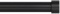 Ivilon Drapery Window Curtain Rod - End Cap Style Design 1 Inch Pole. 28 to 48 Inch Color Black