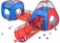 Kiddzery 4pc Kids Play tent Pop Up Ball Pit - 2 Tents + 2 Crawl Tunnels - Children Tent $39.95 MSRP