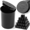 Juvale Prescription Pill Bottles with Pop Top Cap (30 Dram, Black, 130 Pack)