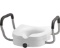 NOVA Medical Products Elevated Raised Toilet Seat with Removable, Adjustable Padded Arms, 20? Width
