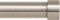 Ivilon Drapery Window Curtain Rod - End Cap Style Design 1 Inch Pole. 28 to 48 Inch Color Brushed Ni