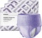 Amazon Brand - Solimo Incontinence & Postpartum Underwear for Women, Maximum Absorbency, Medium, 60