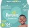 Diapers Size 5, 164 Count - Pampers Baby Dry Disposable Baby Diapers, ONE MONTH SUPPLY - $49.68 MSRP