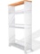 Boeray 3 Tier Slim Rolling Storage Cart Metal Mobile Shelving Unit Slide Out Storage Tower with Lock