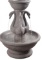 Kenroy Home 51074WC Swan Fountains, Weathered Concrete