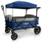 Wonderfold X4 Push Pull 4-Passenger Quad Stroller Wagon Navy