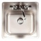 KINDRED FBFS602NKIT 2-Hole Single Bowl Kitchen Sink, Stainless Steel