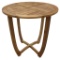 Round Wood Side Table