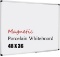 XBoard Porcelain Magnetic Dry Erase Board, 48 x 36 Inch