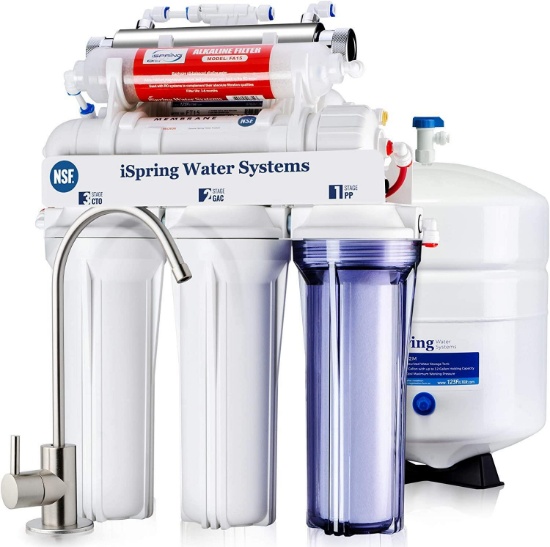 iSpring RCC7AK-UV, NSF Certified, 75GPD 7-Stage Under Sink Reverse Osmosis RO Drinking - $279.99MSRP