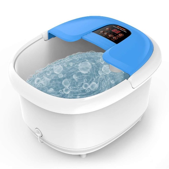 Arealer Foot Spa/Bath Massager with Bubbles and Lights with 6 in 1 Function (B07FYY63FB) $79.99 MSRP