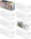 mDesign Plastic Stackable Household Storage Organizer Container Bin with Handles - $79.99 MSRP