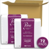 Poise Overnight Incontinence Pads for Women, Ultimate Absorbency, 72 Count - $34.97 MSRP