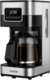 SHARDOR Coffee Maker, Touch-Screen 10-cup Programmable with Glass Carafe $42.99 MSRP