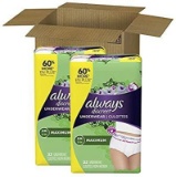 Always Discreet Incontinence and Postpartum Incontinence Underwear for Women - $13.62 MSRP