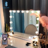FENCHILIN Large Vanity Mirror with Lights and Blutooth Speaker, Hollywood Lighted Makeup $145.99MSRP