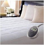 Sunbeam Slumber Rest Premium Quilted Electric Heated Mattress Pad
