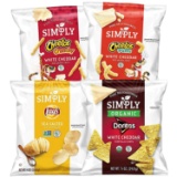 Simply Brand Organic Doritos Tortilla Chips, Cheetos Puffs, Cheetos Crunchy, Lay's Sea Salted Potato