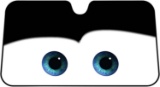Disney Pixar Front Car Windshield Sun Shade (Black)
