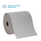 Georgia-Pacific Pacific Blue Basic Recycled Paper Towel Rolls, White, 4 Rolls