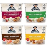 Quaker Instant Oatmeal Express Cups, 4 Flavor Variety Pack, 12 Count (00030000562741) - $18.90 MSRP