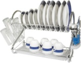 Better Chef DR-22, 22-Inch, Chrome Plated, S-Shaped, Rust-Resistant, 2-Tier Dishrack - $42.00 MSRP